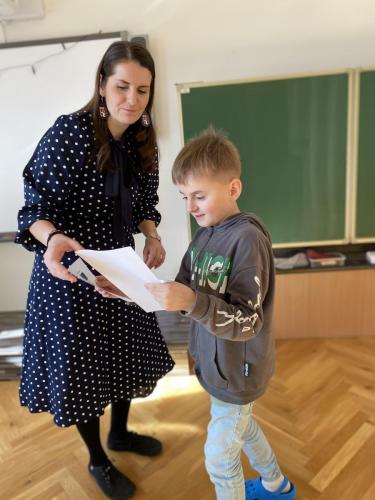 Předávání pololetního vysvědčení 2025